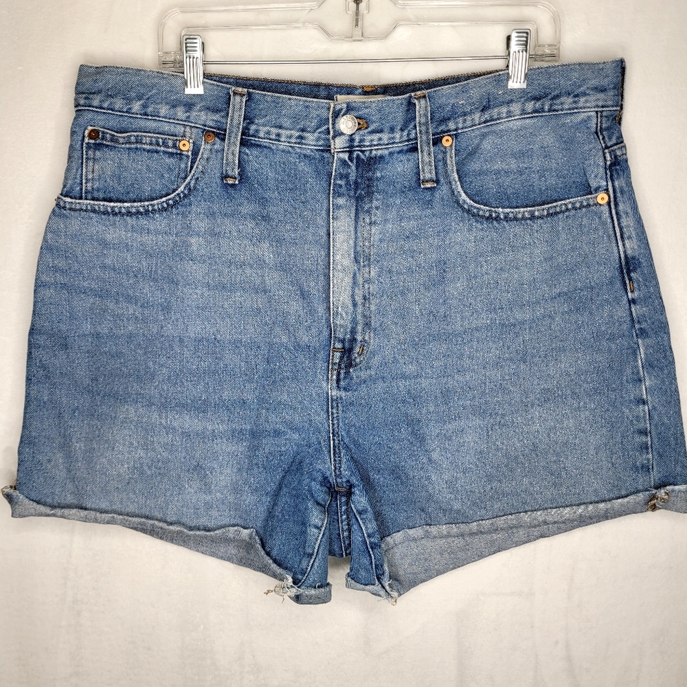 Madewell Light Blue High-Rise Denim Jean Shorts